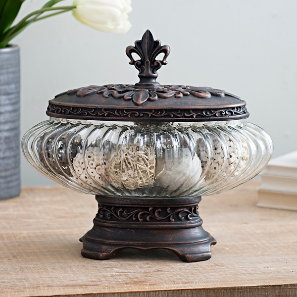Fleur Glass Potpourri Jar Kirklands