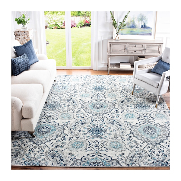 blue area rugs