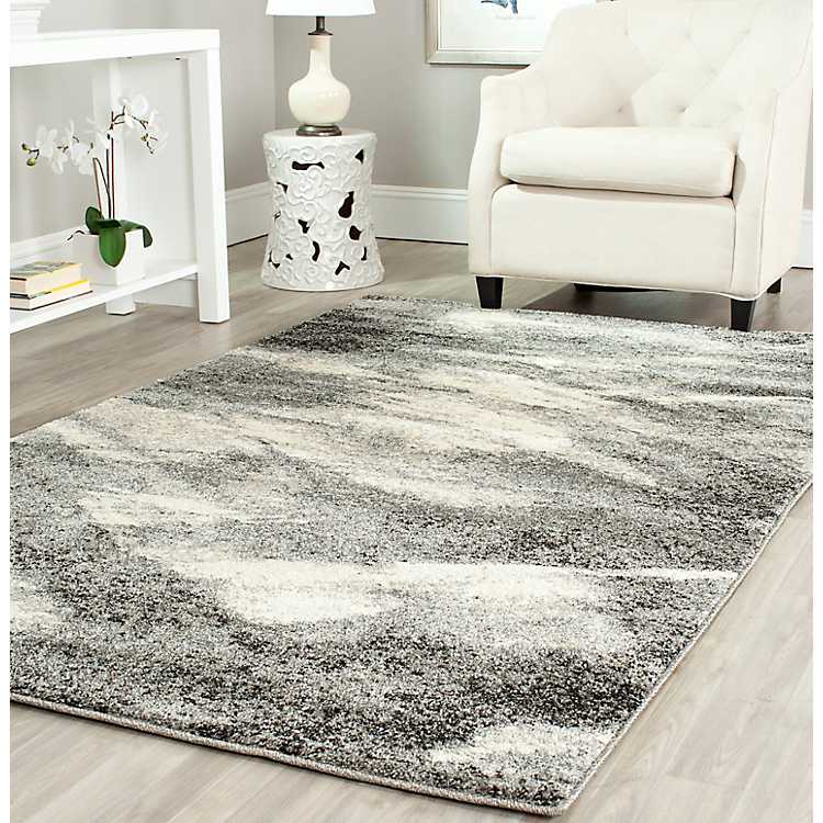 gray and white rugs 5x8