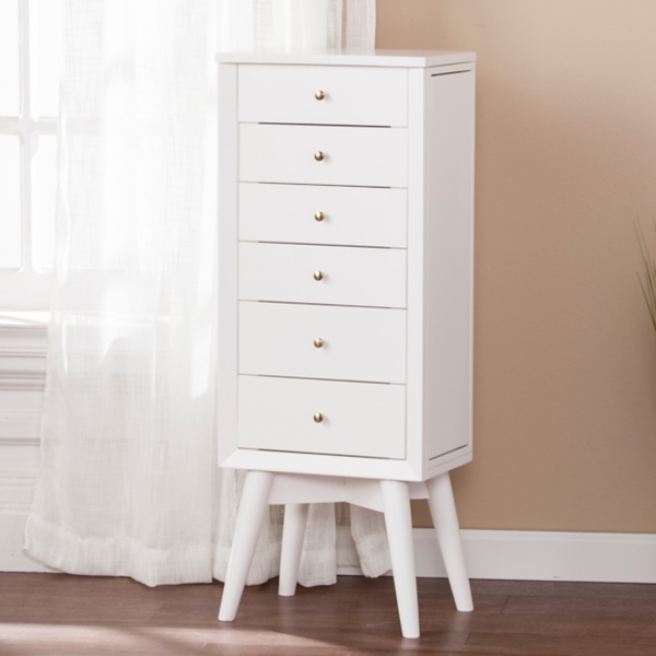 White Weston Jewelry Armoire Kirklands