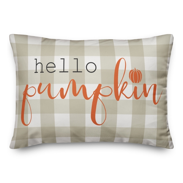 Hello Pumpkin Double Sided Accent Pillow Kirklands