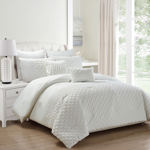 White Somali 8 Pc Queen Comforter Set Kirklands