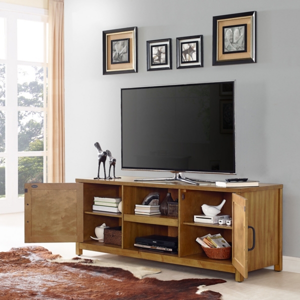 Rylan Natural Wood Tv Media Cabinet Kirklands