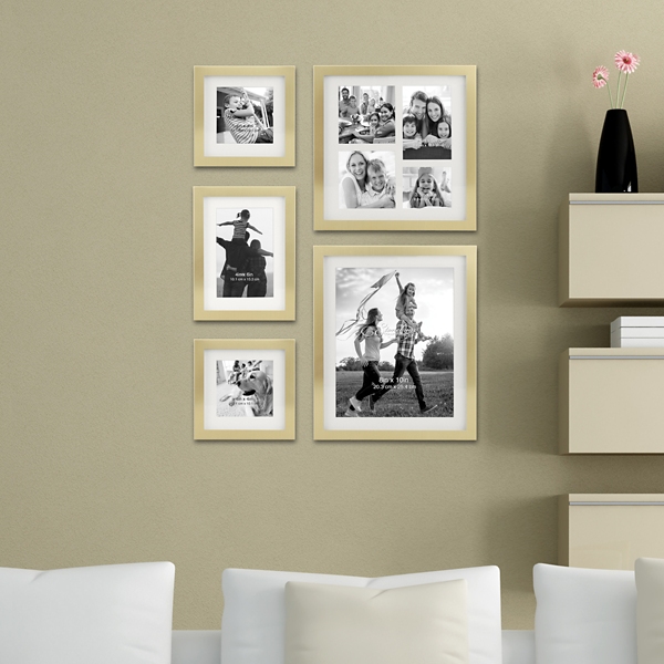 Matte Gold 5 Pc Gallery Collage Frame Set Kirklands