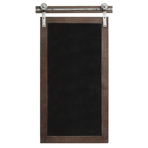 rustic farmhouse chalkboard sliding barn door hardware