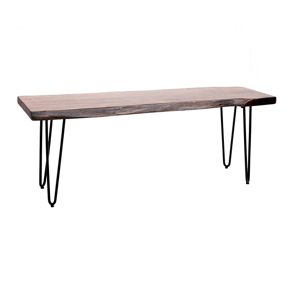 Live Edge Bench With Hairpin Legs Kirklands