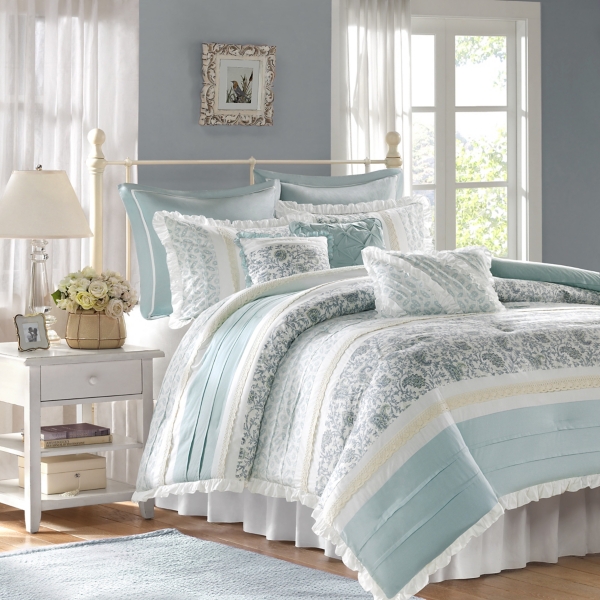 Blue Valerie 9 Pc Queen Comforter Set Kirklands