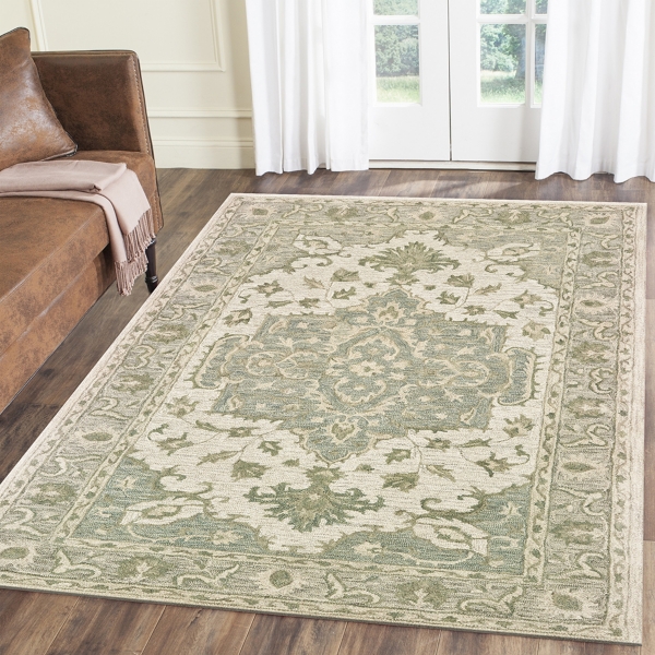 Sage Green Area Rug 8x10 Carpet Vidalondon   196796 5