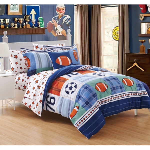 Blue Sports Balls 6 Pc Twin Comforter Set Kirklands