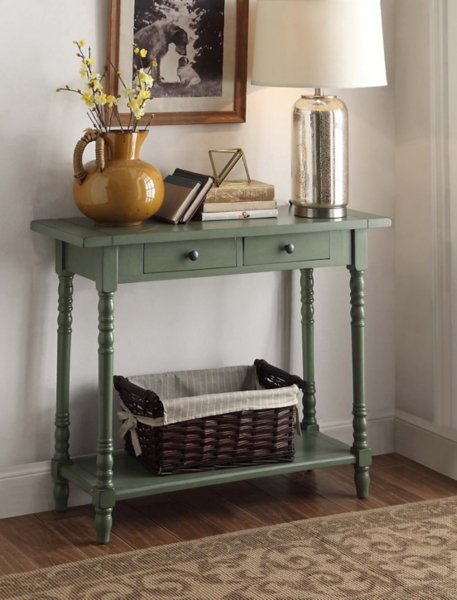 Green Delilah Console Table Kirklands