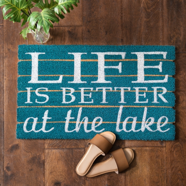 Blue Life Is Better At The Lake Doormat Kirklands