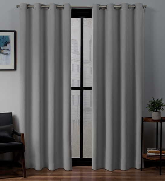 Veridian Gray Woven Curtain Panel Set 108 In Kirklands