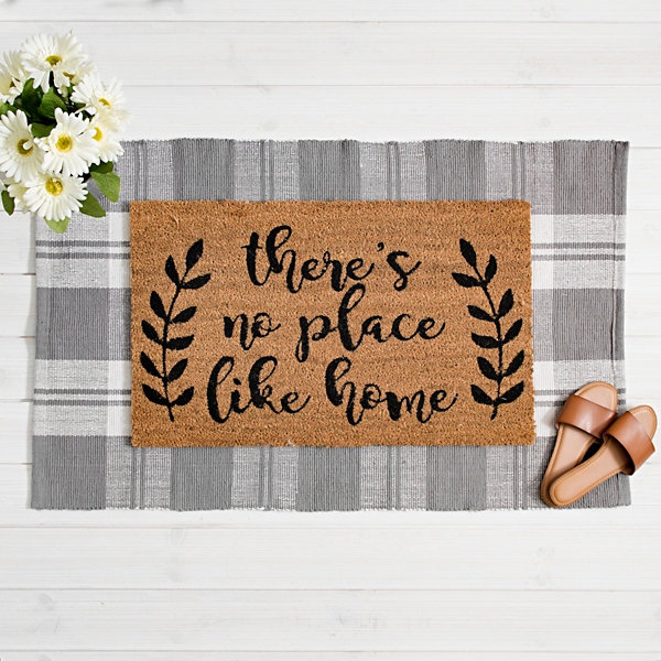 There S No Place Like Home Leaf Doormat Kirklands