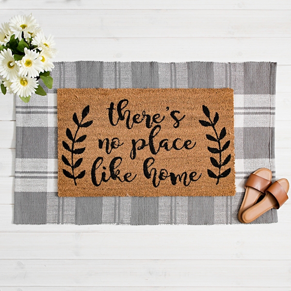 There S No Place Like Home Leaf Doormat