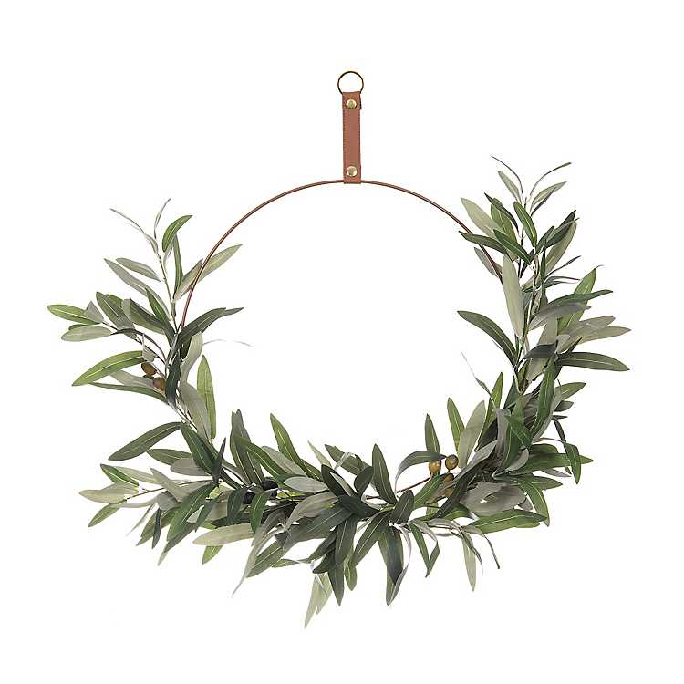 Olive Leaf Hoop Wreath Kirklands