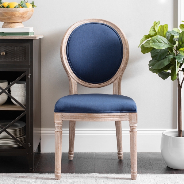 Navy Louis Dining Chair Kirklands