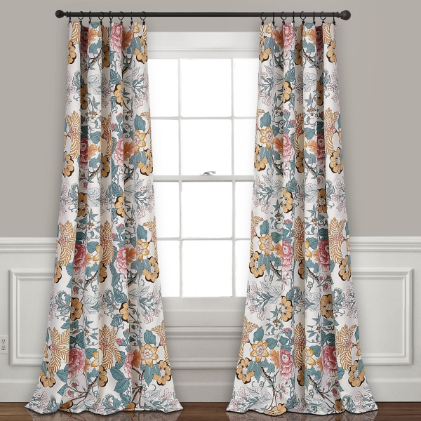 floral curtains