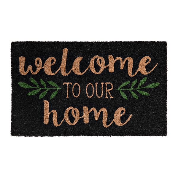Welcome To Our Home Leaf Doormat