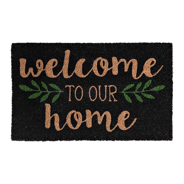 Welcome To Our Home Leaf Doormat