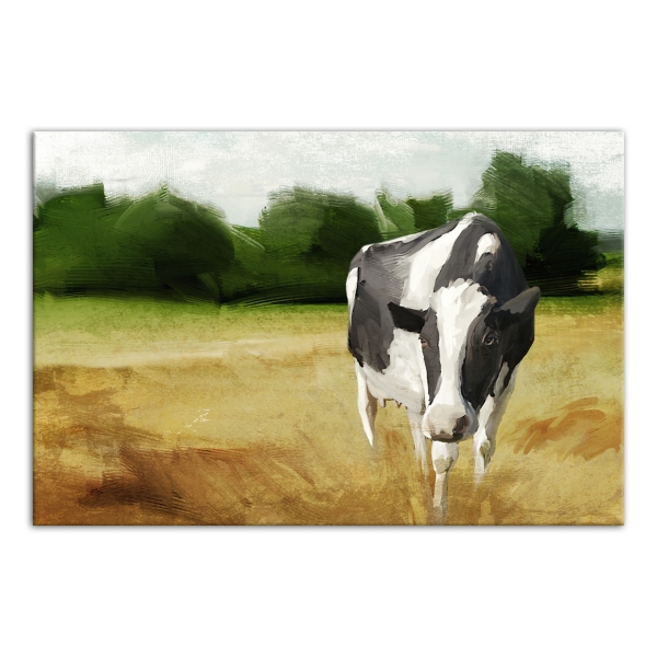 Farmhouse Cow Canvas Art Print Kirklands