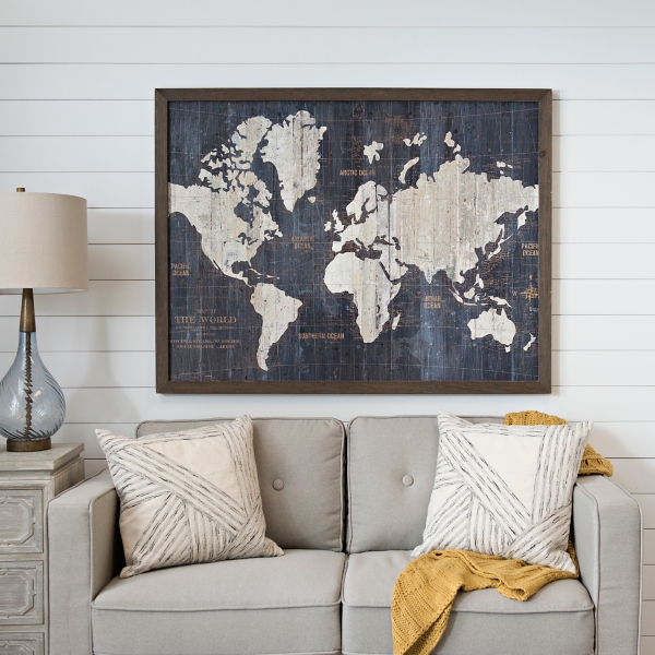 Old World Map Framed Art Print Kirklands