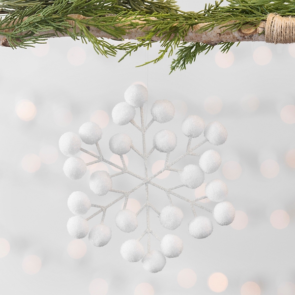 Pom Pom Snowflake Ornament Kirklands