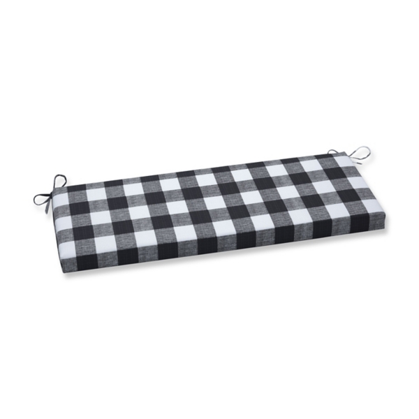 Black Buffalo Check Outdoor Bench Cushion Kirklands