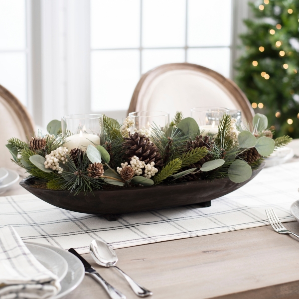 Eucalyptus And Pinecone Centerpiece Kirklands
