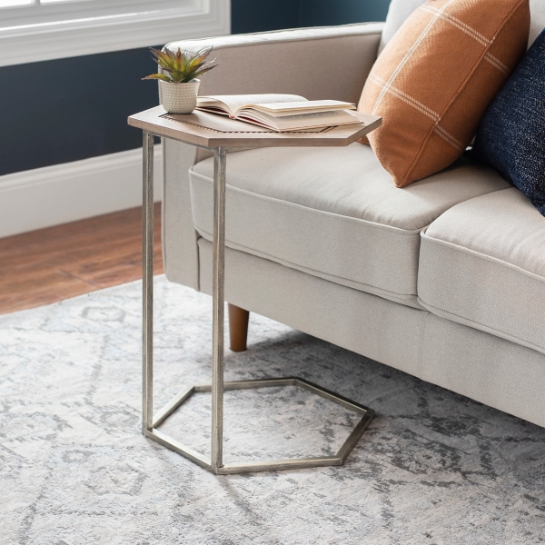 Hexagonal C Table With Beaded Trim Kirklands