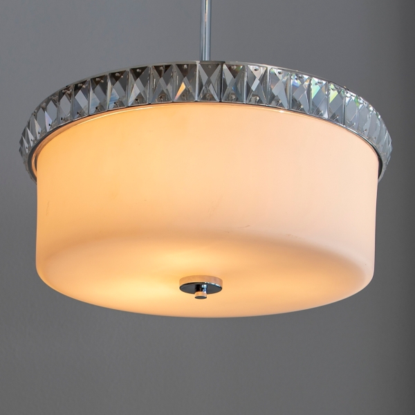 Crystal And Glass 3 Bulb Pendant Light Kirklands