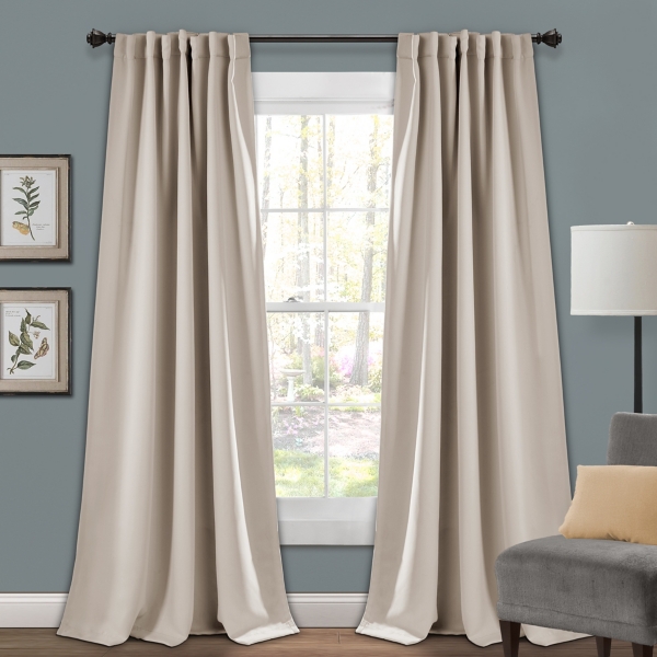 Wheat Back Tab Blackout Curtain Panel Set 95 In Kirklands