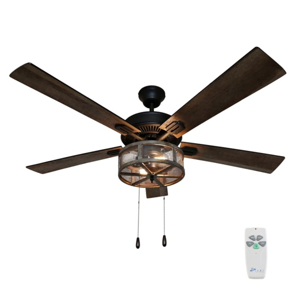 Farmhouse 52 In Led Ceiling Fan With Remote