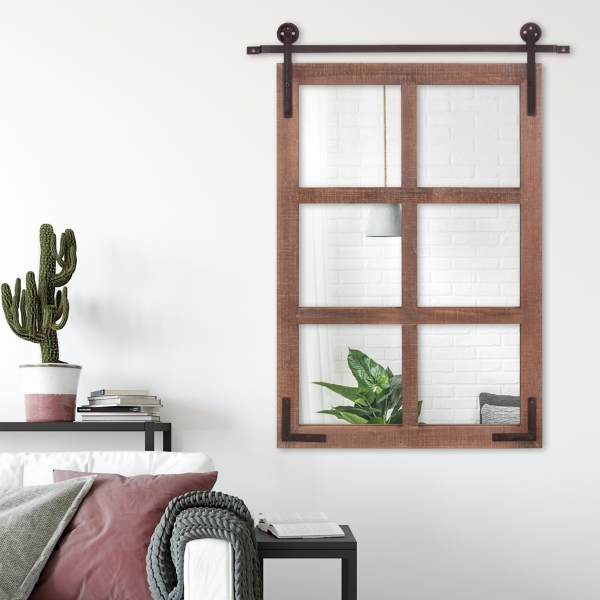 Sliding Barn Door Mirror