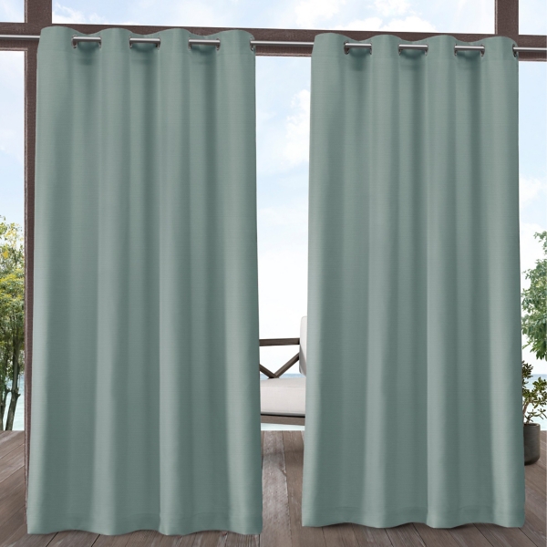 Seafoam Delano Outdoor Curtain Panel Set 108 In Kirklands