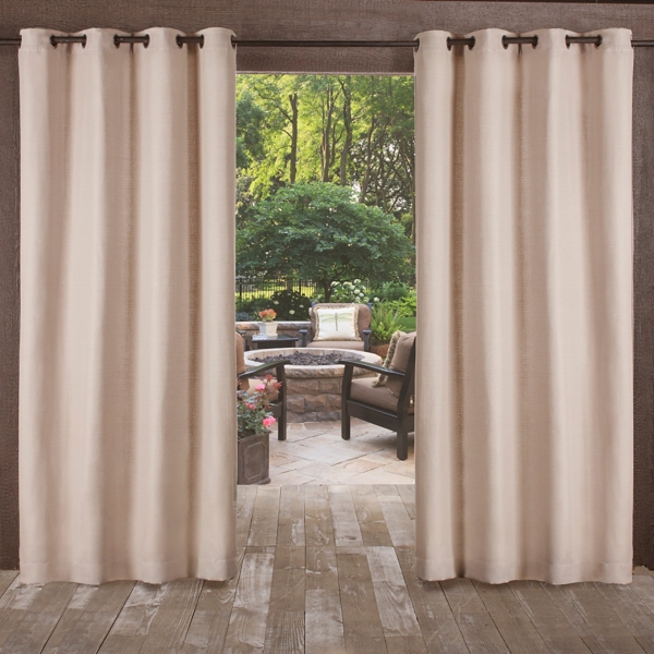 Taupe Delano Outdoor Curtain Panel Set 120 In Kirklands
