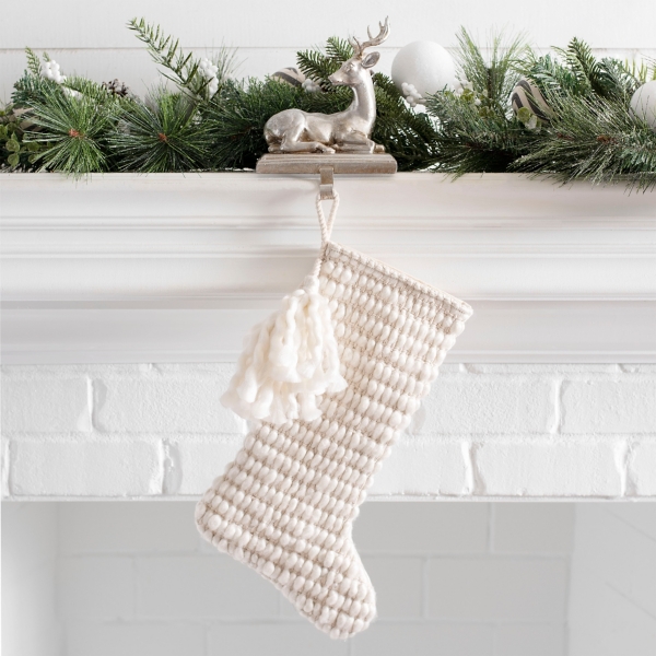 Cream Chunky Knit Stocking