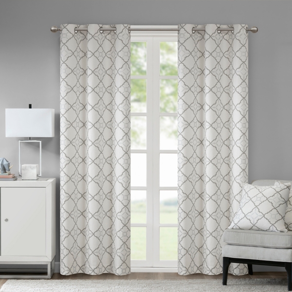 Gray Jax Cotton Curtain Panel Set 95 In Kirklands