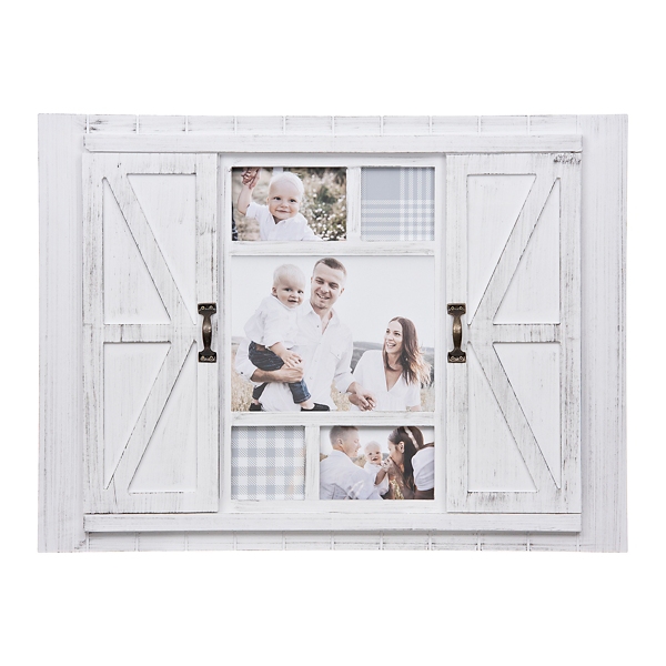 White Sliding Barn Door 11 Opening Photo Collage