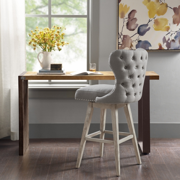 Gray Ivey High Wingback Bar Stool Kirklands