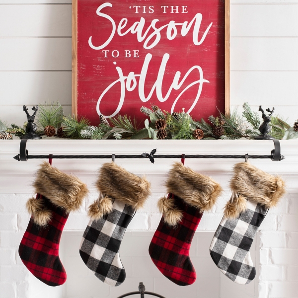 Black Metal Christmas Stocking Hanger Kirklands