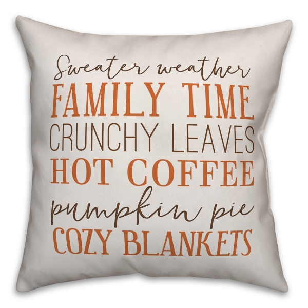 sweater weather farmhouse pillow
