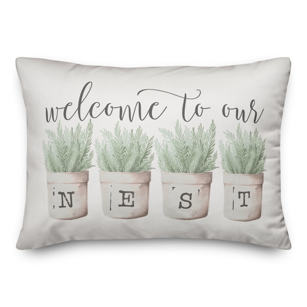 Welcome To Our Nest Pillow Kirklands