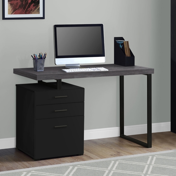 Gray Top Westley 3 Drawer Computer Desk Kirklands