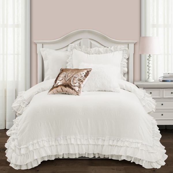 White Shabby Chic 2 Pc Twin Xl Comforter Set Kirklands