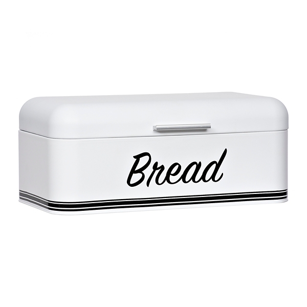 White Metal Bread Box Kirklands