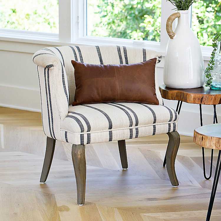 Striped Madeline Low Back Accent Chair Kirklands