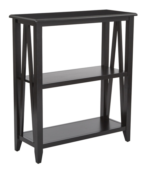 Black Santa Anna 3 Tier Bookshelf Kirklands