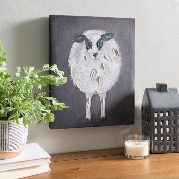 Gray And White Sheep Ii Canvas Art Print Kirklands