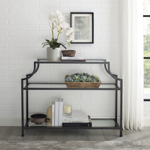 Bronze 3 Tier Ashlee Console Table Kirklands