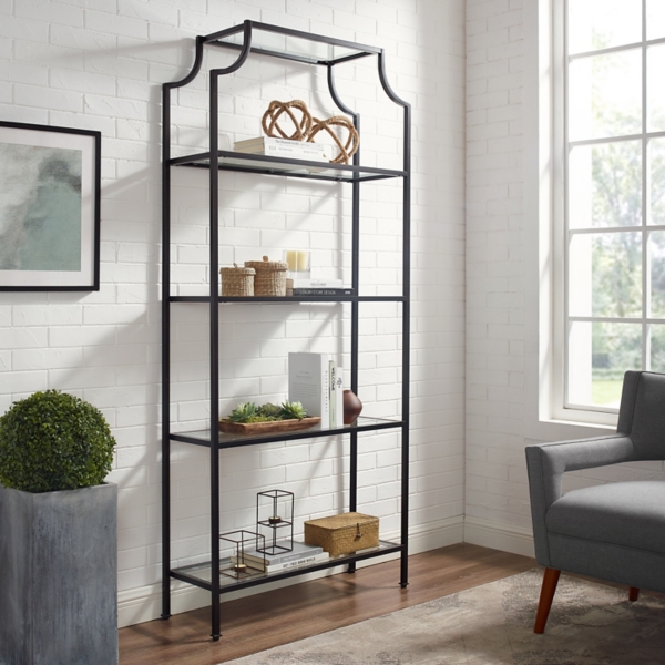 Oil Rubbed Bronze 4 Tier Glass Ashlee Etagere Kirklands